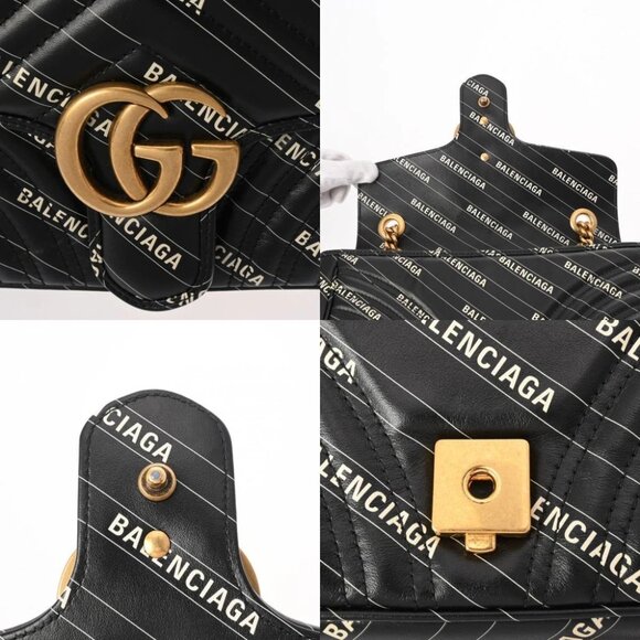GUCCI GG Marmont Black/Noir 443497 shoulder bag - Picture 7 of 12